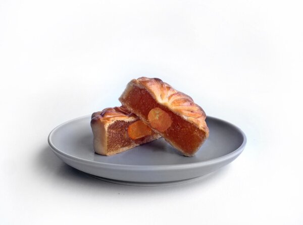 Mondkuchen XL - Longan mit salzigem Eigelb